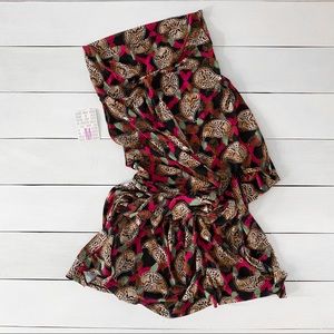 LuLaRoe / Maxi Skirt Paisley Black Gold Pink Green